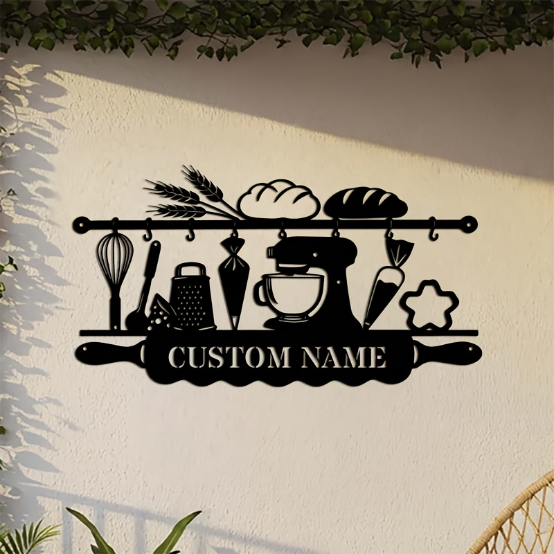 Kitchen Baking - Decorazione da Parete in Ferro Personalizzata