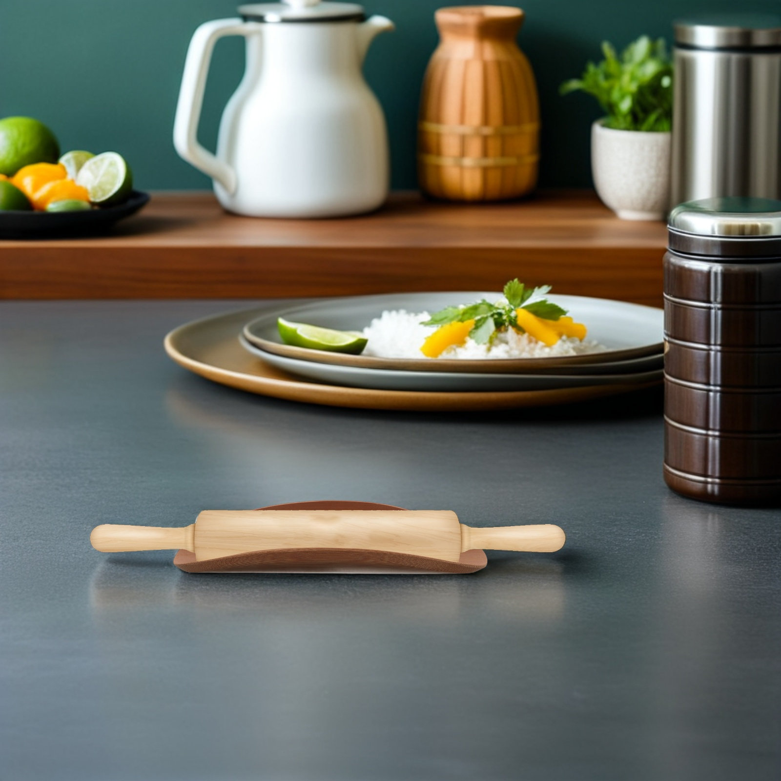 Portarullo da Cucina in Legno  - Kitchen Baking Counter recensione e prezzo