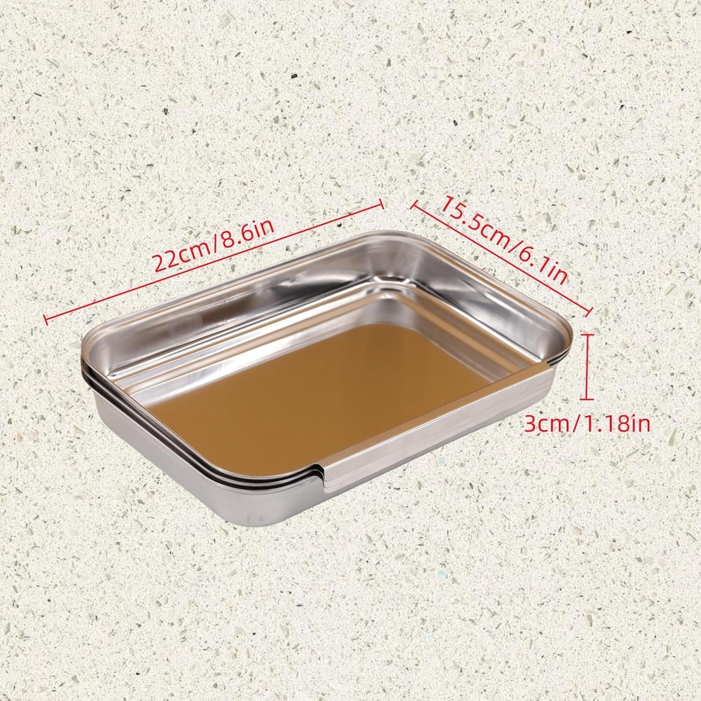 Set di 3 Vassoi Quadrati in Ac - Kitchen Baking Station recensione e prezzo